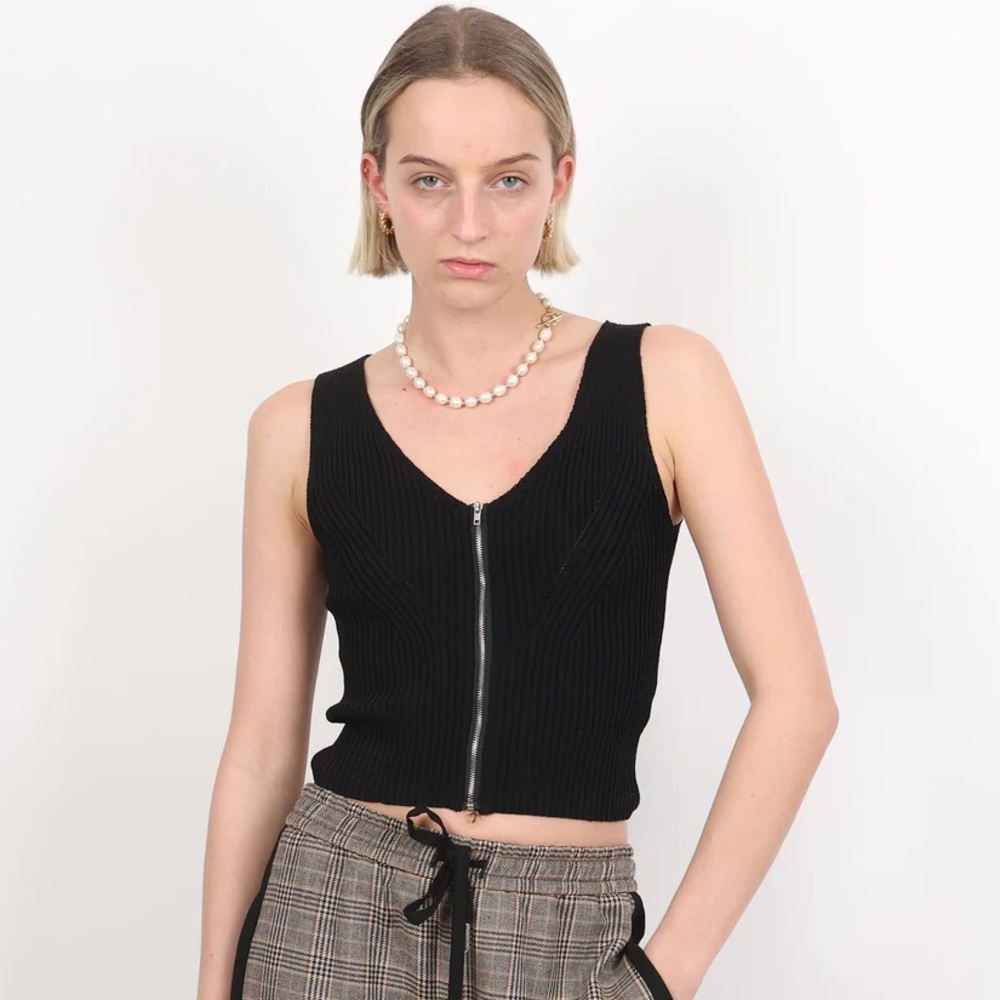 Sandro ribbed knit top . NWOT